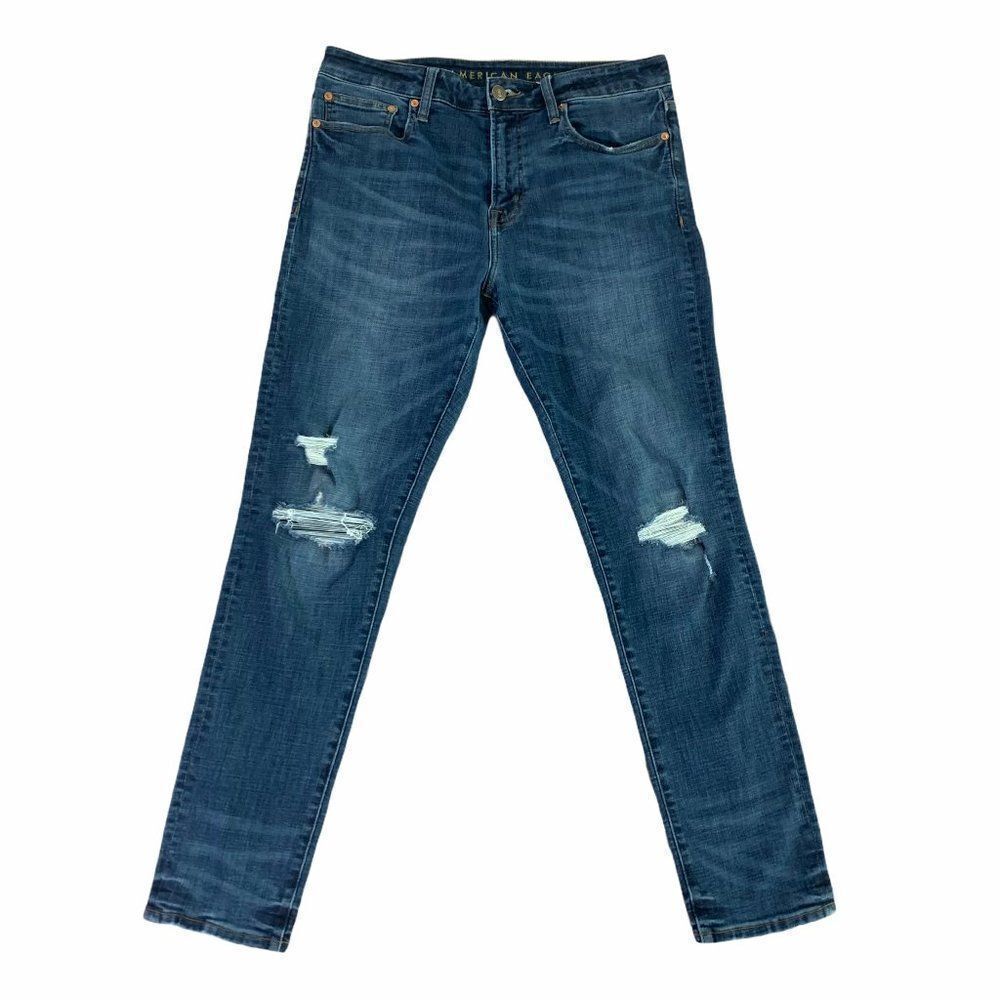 American Eagle Men’s Next Level Flex Original Taper Blue Jeans